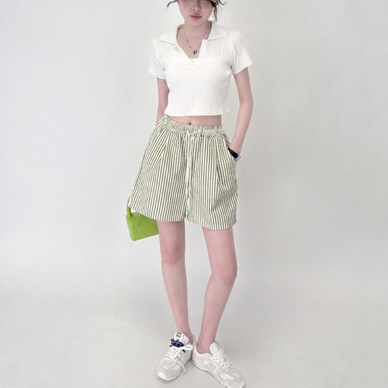 IHUASU Women's Fashion Casual Solid Color Print Pants & Capris Elegant