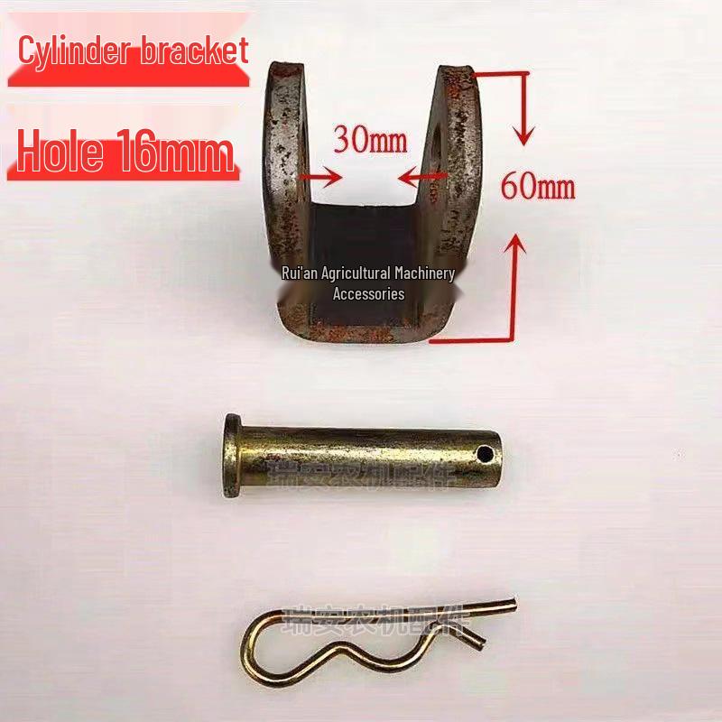 Držák hydraulického válce ve tvaru U pro zvedací oka pro samovykládací systémy traktorů a zemědělských vozidel.