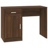 VidaXL Bureau avec tiroir et armoire Chêne marron 100x40x73 cm 342658