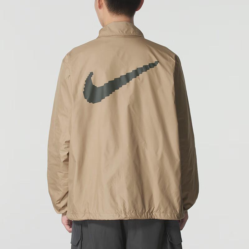 Nike Logo Letter Polo Neck Fitness Training Long Sleeve Jacket Men jackets HV0815-297