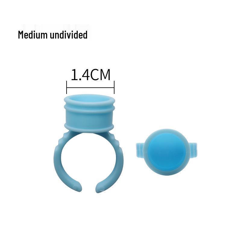 100 Pcs Eyelash Glue Ring Cup for Microblading & Pigment, Disposable Plastic