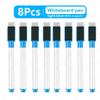 48-1Pcs Magnetic Erasable Whiteboard Pen Color Options Numbering Stationery Office Teaching Supplies for Student Blackboard Note
