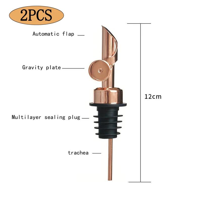 

Кришка пробки з нержавіючої сталі 304, дозатор для оливкової олії, носик для соусу, оцту, автоматична відкрита насадка для наливу, пробка для пляшки для винних напоїв