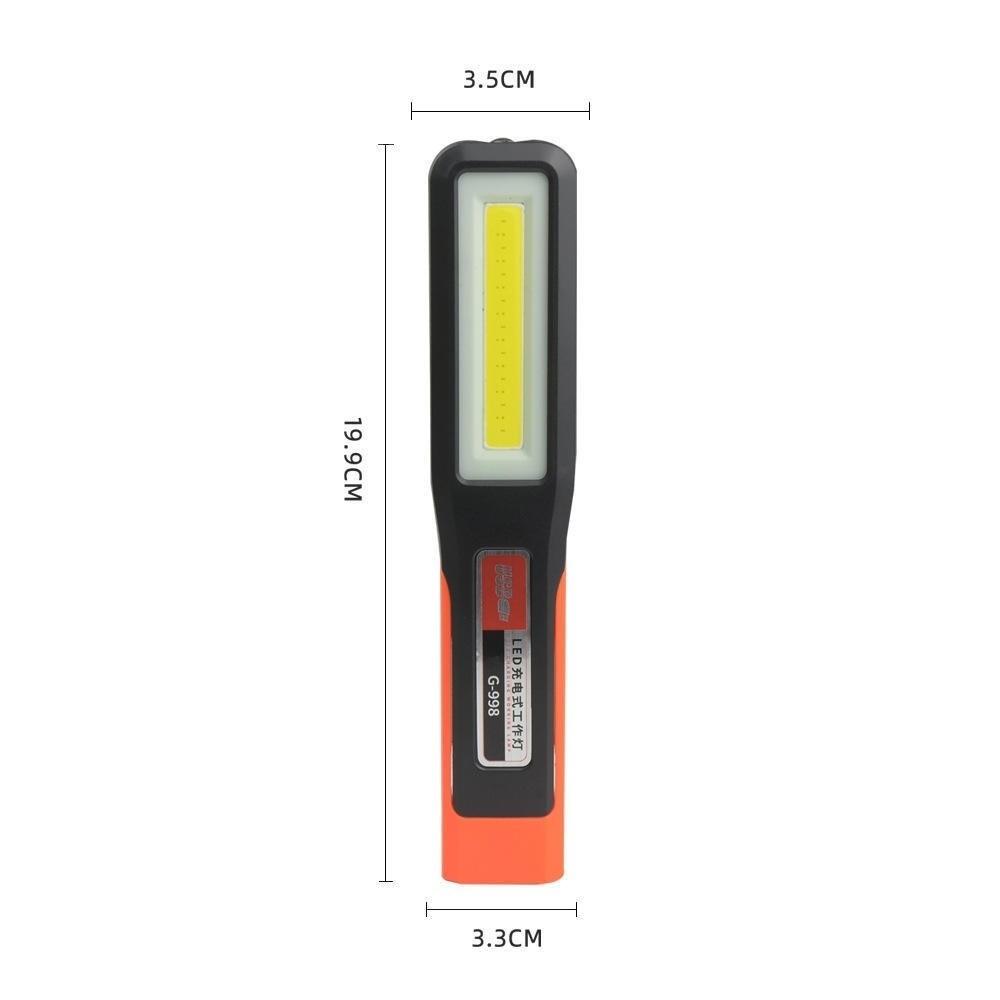 Powerful LED Work Light USB Rechargeable with Hook Magnet Lighting Flashlight COB Technology Magnet Base Car Maintenance Light