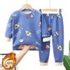 Children's Thermal Underwear Set Plus Velvet and Thick Autumn Clothes and Autumn Pants Infants and Young Children's Clothing