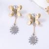 Light Luxury Trend High-end Design Temperament Alloy Animal-shaped Pendant Earrings Temperament Cold Wind Women's Models