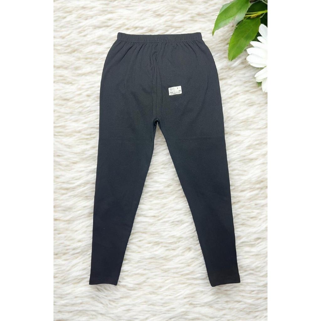 Unisex Black Winter Tights With Racker Comfortable Soft Mesh Thick Underwear Tights Black