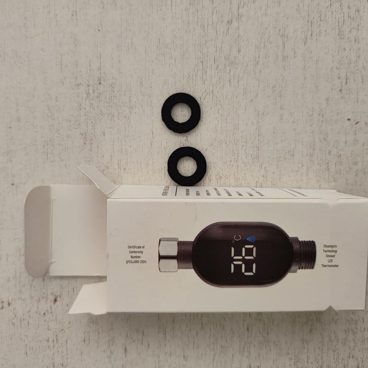 Universal LED Shower Thermometer: Baby & Kids Temperature Controller for Bath