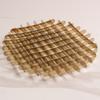 Modern Simple Light Luxury Metal Round Grid Fruit Plate Tray Ornaments Model Room Dining Room Living Room Soft Decorations