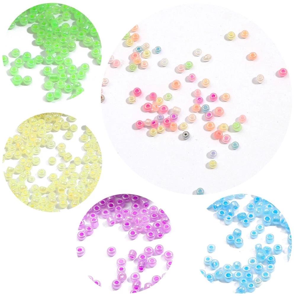 250/500 buc. Mărgele distanțiere de semințe din sticlă cremă pentru bijuterii lucrate manual DIY 2 3 mm