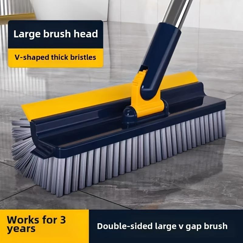 Floor Scrub Brush 5 In 1 Long Handle Adjustable Wiper Broom Tools Wall Corner Floor Scrape Brush Kitchen Bathroom Cleaning Brush