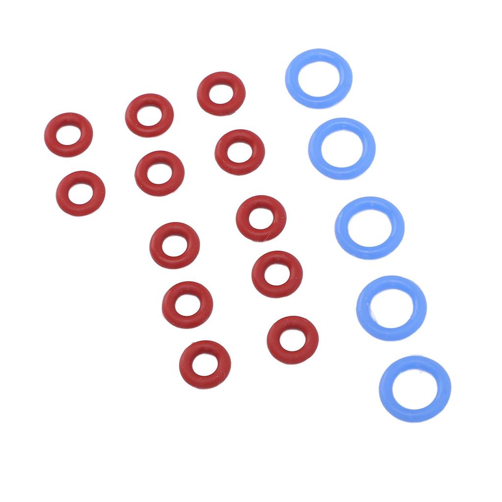 17PCS Coffee Machine O Loop Seal Replacement Kit Silicone 5PCS Large Washer 12PCS Small Gasket for BES900 920 980 990 Coffee Machines Blue and Red