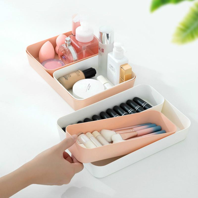 Combinable Storage Box Desktop Cosmetic Storage  Makeup Clothes Tableware Holder Drawer Organizer Drawers Underwear Organizer