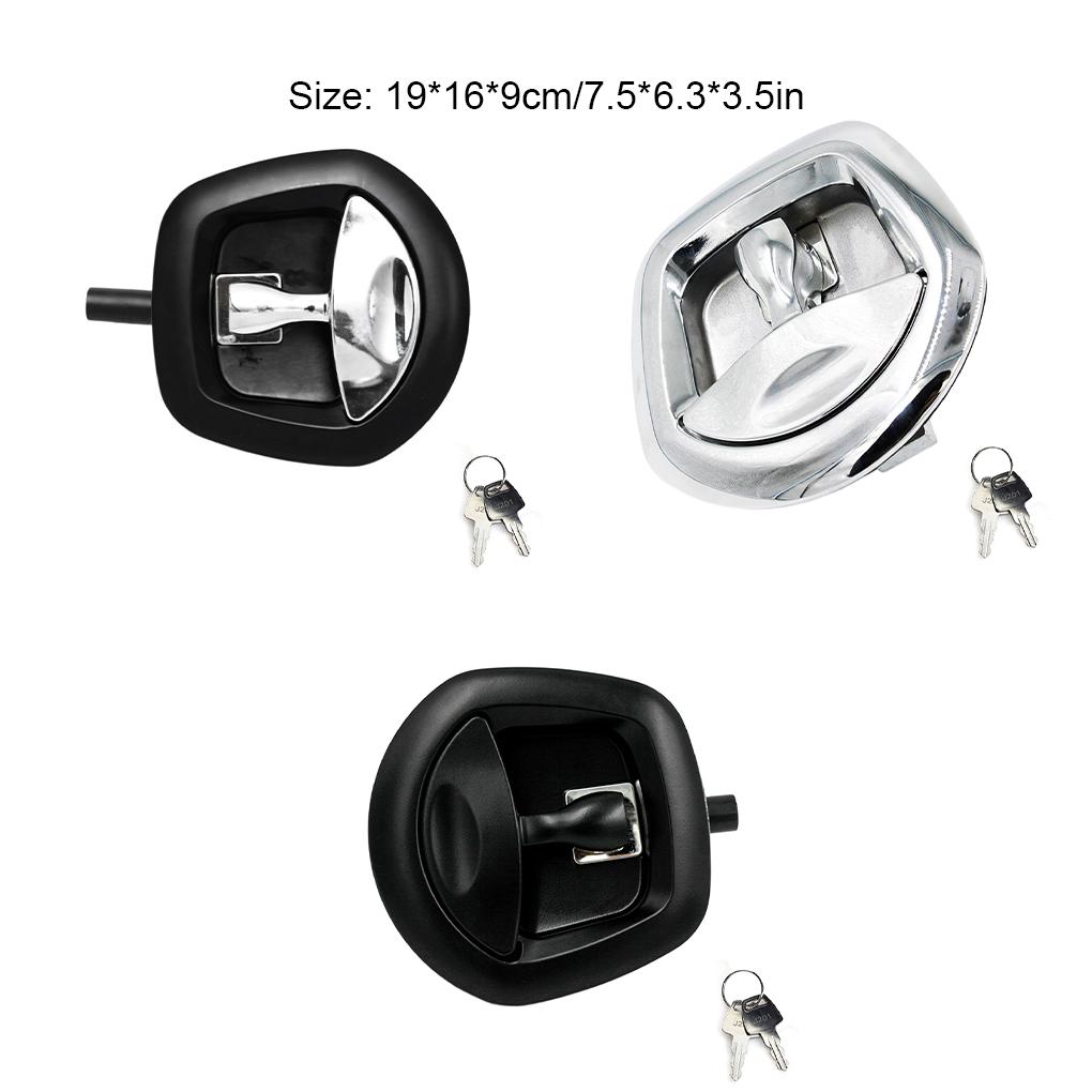 Metal Whale Tail Lock T-style Lock Cargo With Confidence Trucks And More Made Of High-quality Material Chrome Handle Black