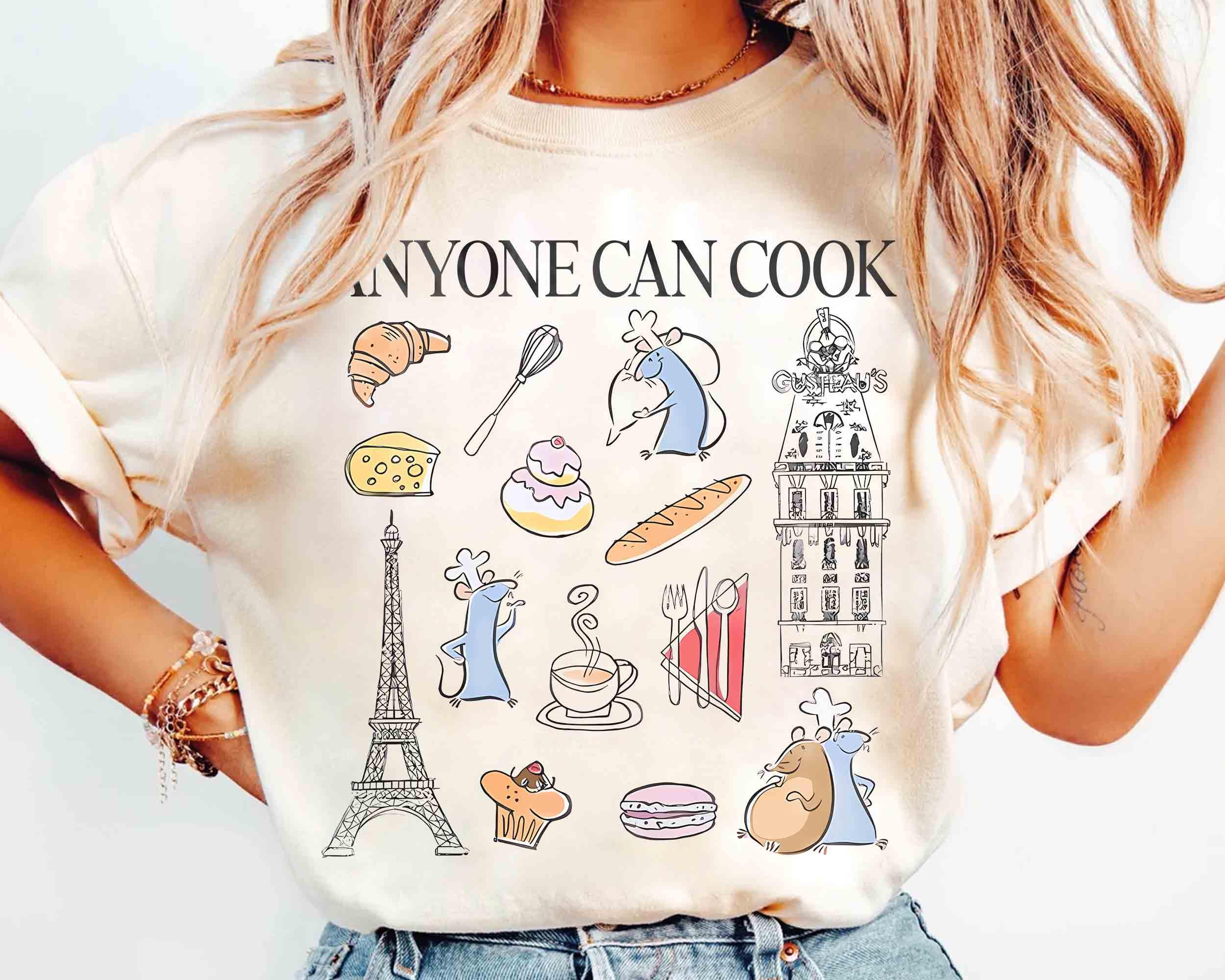 

Vintage Watercolor Pixar Ratatouille Shirt Remy Adventure Paris France Restaurant land Trip 4XL