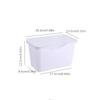 Space-Saving Rectangular Plastic Dustbin - Sleek Cabinet Mount Trash & Paper Organizer, Easy To Clean