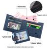 Classic Men's Wallets Vintage Genuine PU Leather Wallet RFID Anti Theft Short Fold Business Card Holder Purse Wallet Man