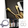 33 Feet Nylon Braided Micro Right Angle Fast Data Sync Charger Vertical Usb Cable With Durable Cotton Jacket