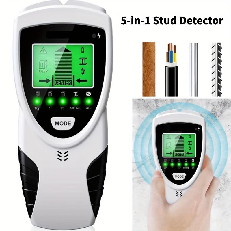 Hledač trámů 5 v 1 Skenovač stěn | HD LCD detektor pro dřevo, kov, AC kabely | Přesný nástroj pro senzor stěn pro nosníky a trámy