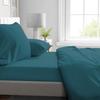Drap housse - HOME LINGE PASSION - HP72117 - Microfibre 82 g - 180 x 200 cm - Bonnet 30 cm - Bleu canard