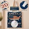 Reusable Tote Bag with America 250th Birthday 1776-2026 Print Large Capacity Canvas Shopping Shoulder Bag for Daily Use