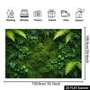 2D Lush Jungle Greenery Background Cloth for Wedding Birthday