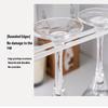 No Drilling Metal Wine Glass Holder - Stemware Rack For Under Cabinet Storage Kitchen Organization Kitchen/Bar Storage Supplies