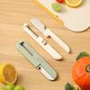 Multi-Functional Split‑Design Multi‑Purpose Fruit Knife, Portable Stainless Steel Peeler & Cutter With 135 Degree  Rotatable Peeling
