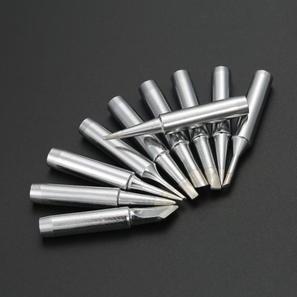 10PCS Silver Soldering Iron Tips 900M-T Series Lead-free Solder Tips For DIY Projects