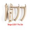 Suitable for  LHD or RHD Cars Interior Plastic Door Pull Handle with Leather Handle Cover 7pcs Full Set for BMW X5 X6 E70 E71 E72