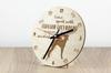 İtalyan Tazısı, İtalyan Tazısı - köpekli saat, ahşap oymalı saat, Art-Dog tarafından kişiselleştirilmiş saat