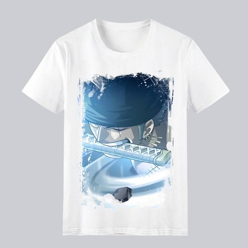 One Piece Printed Tshirt Zoros Cool Casual Comfortable and Highquality Cotton Parentchild Wear