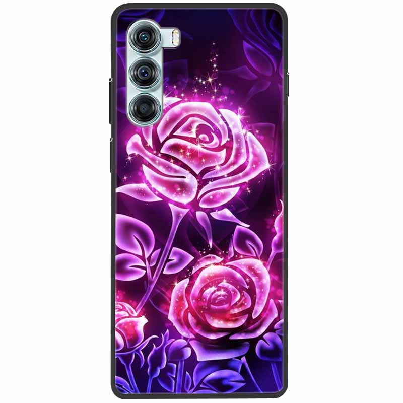 Cool Soft Cover For Moto G200 5G Case G 200 Silicone Black Protective Cases For Motorola Moto G200 5G Cover for MotoG200 Cute