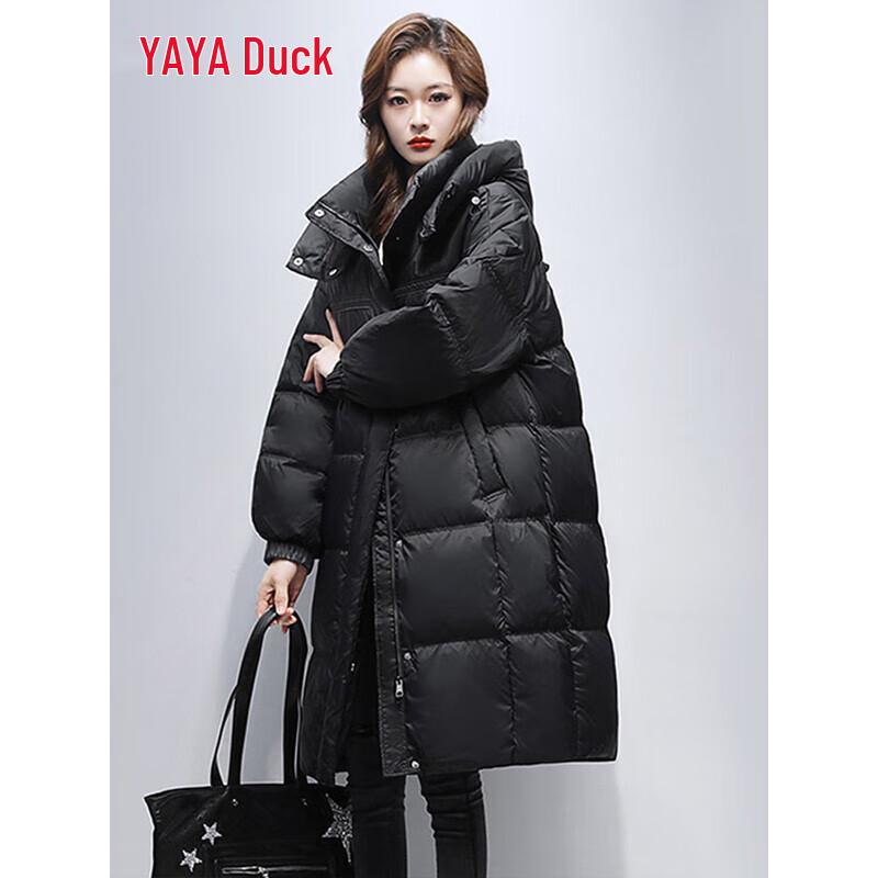 YAYA Women's Over-the-Knee Hooded Down Jacket YE3B633711D