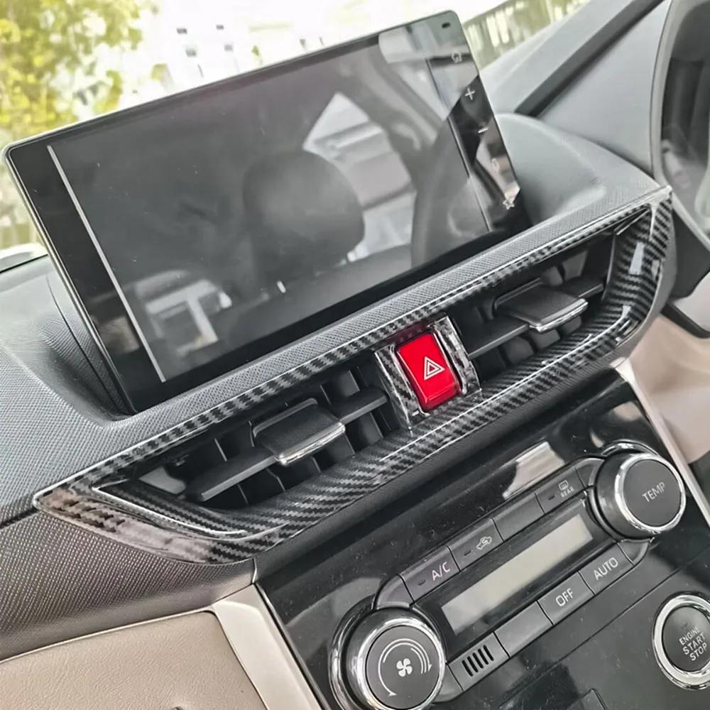 For Toyota Veloz 2022 2023 2024 LHD AC Vent Frame Trim Center Console Air Conditioning Outlet Decoration Sticker Accessories