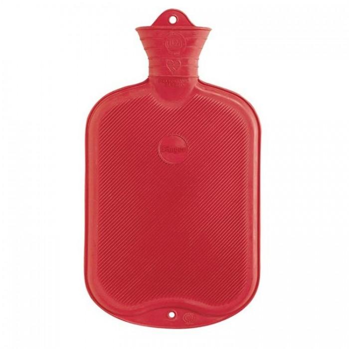 Sanger Ribbed Hot Water Bottle Red 2L