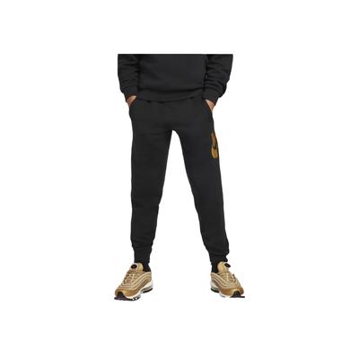 Kids Knitted Sports Pants With Letter Logo Print Kids Bottoms Black HQ0981-010
