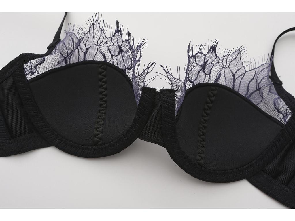 French Lace Push-Up Bra: Sexy, Soft Cotton, Enhancing for Small Chest