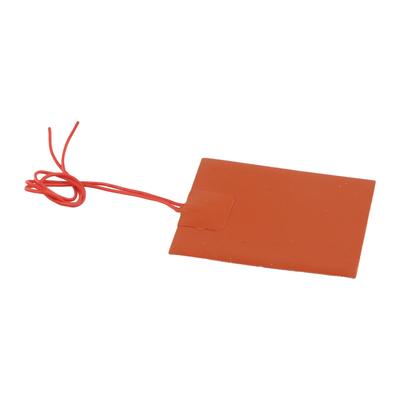 Uppvärmd Silikongummi Värmematta Värmedyna För 3D-skrivare Bädd Flexibel Vattentät 80x100mm Rea Hög Kvalitet
