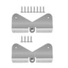 2/4Pcs Gutter Extension Hinge Stainless Steel Downspout Extension Flipup Hinge