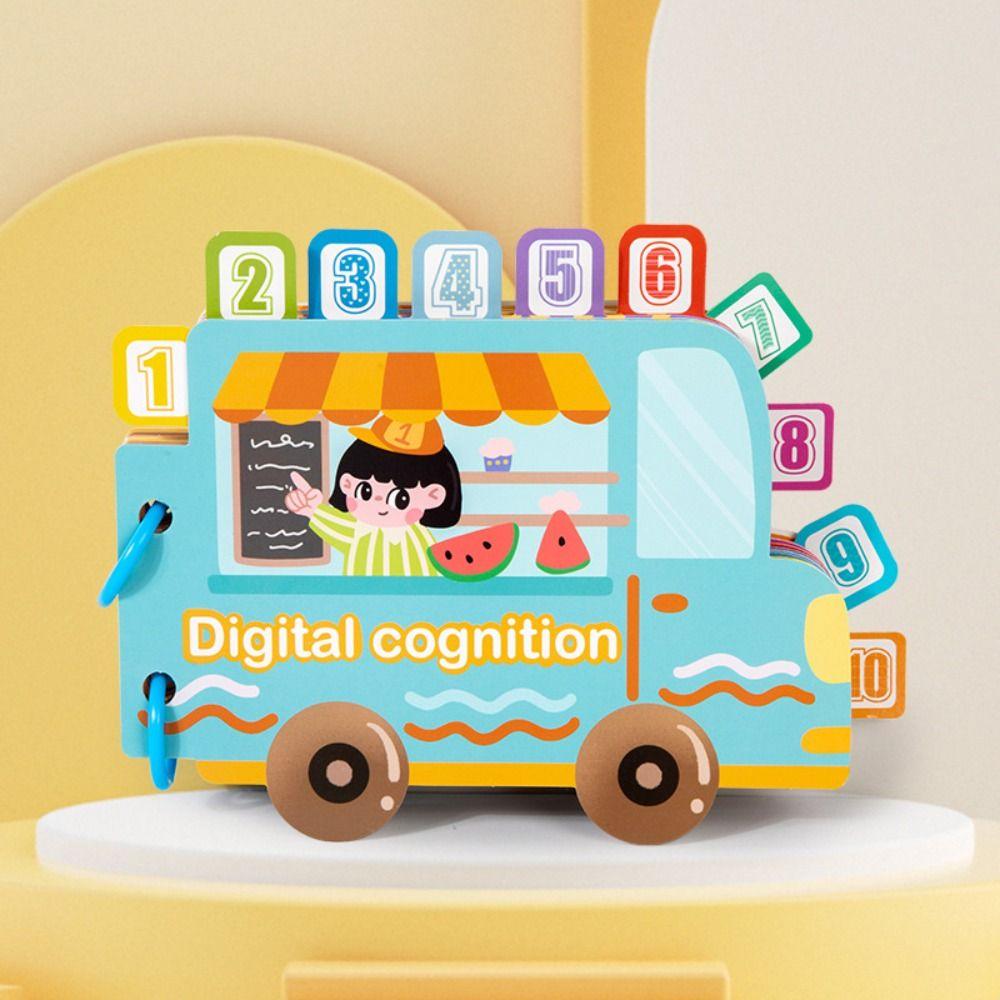 

Education Cognition Montessori Quiet Busy Book Digital Classification Sticker Book Toddlers Style 4
