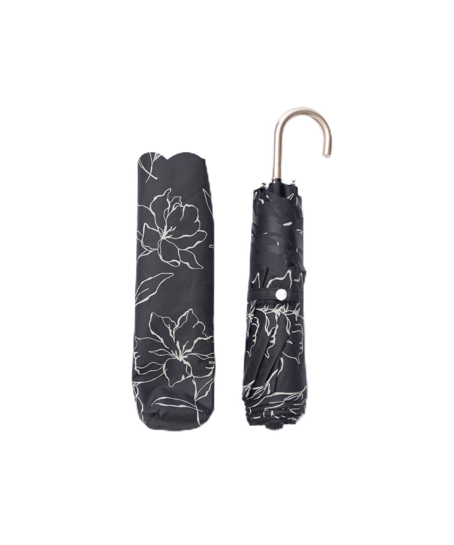 

After Another Nice Line Flower складной зонт для солнечных или дождливых дней БЕСПЛАТНО черный [One Crap] [0141180090] женский