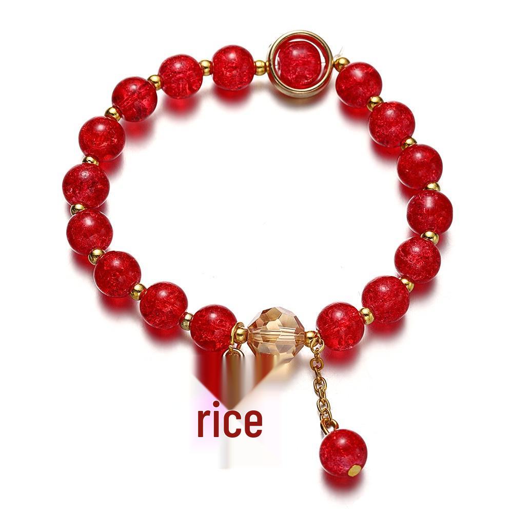 2025 Jadeite Green Jade Rabbit Bracelet: High-End Chinese Style, Year of the Snake, Elegant Women's Niche Beaded Design