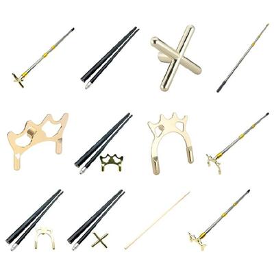 Retractable Billiards Pool Cue Stick Bridge with Replaceable Bridge Head Telescopic Bridge Stick Crosses Rack Pool