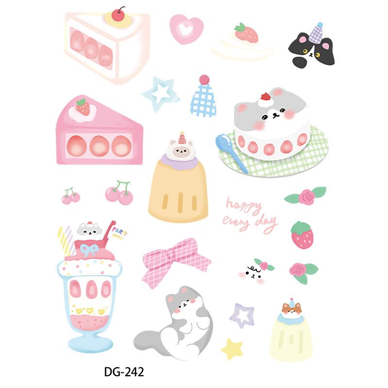 INS Style 3D Epoxy Cartoon Stickers - Self-adhesive Relief Decals for Phone/Laptop/Tablet DIY Decoration