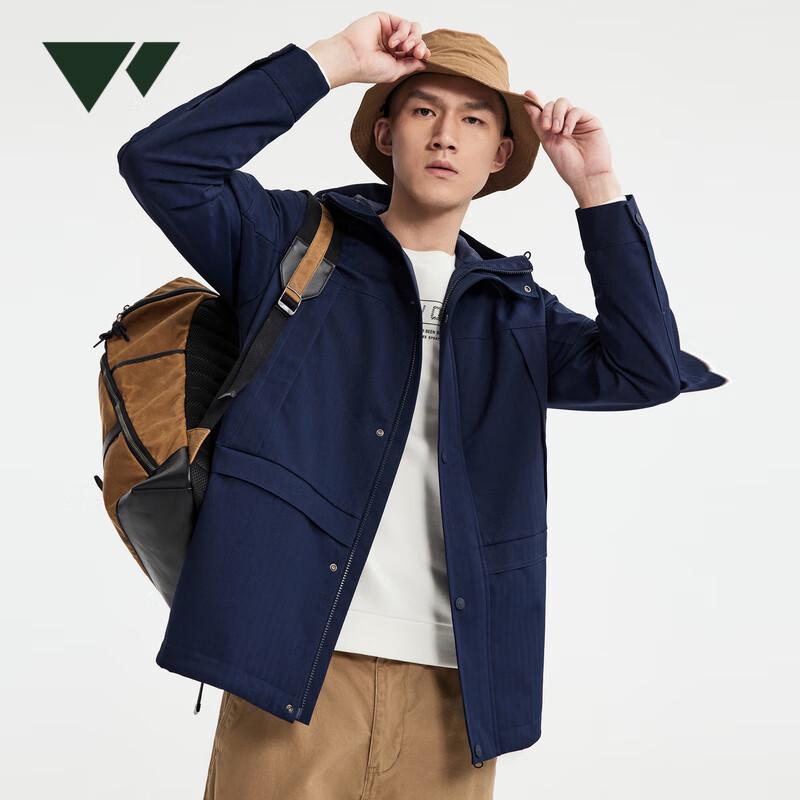 

Septwolves Men s Easy Care Water Repellent Hooded Outdoor Jacket XL (180)