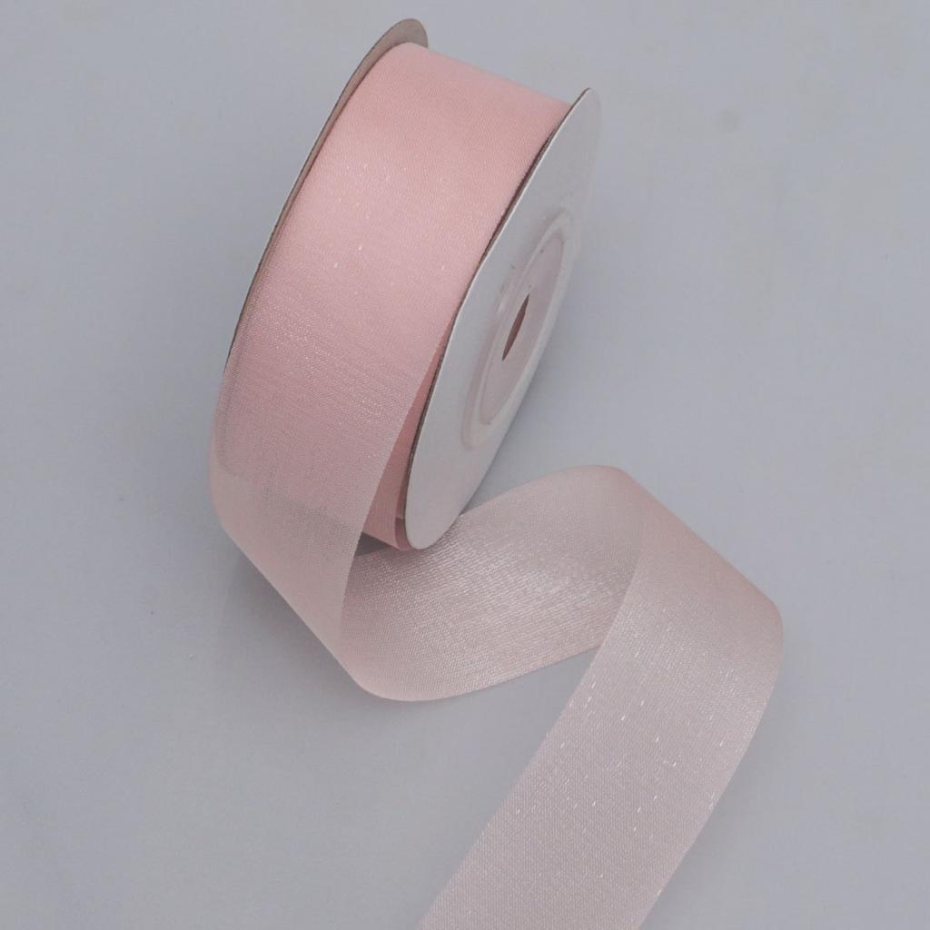 Colorful Silk Milk Ribbon Semi Transparent Chiffon Packaging Bow Hair Accessory Material