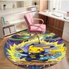 Pokemon Print Round Rug, Washable Floor Carpet, For Entryway Dorm Laundry Room Office Study, Home Decor Birthday Christmas Gift