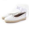 Pristine Leather Shoes Guapa Shane D'ancle Espadrilles White Leather Women 36 Used