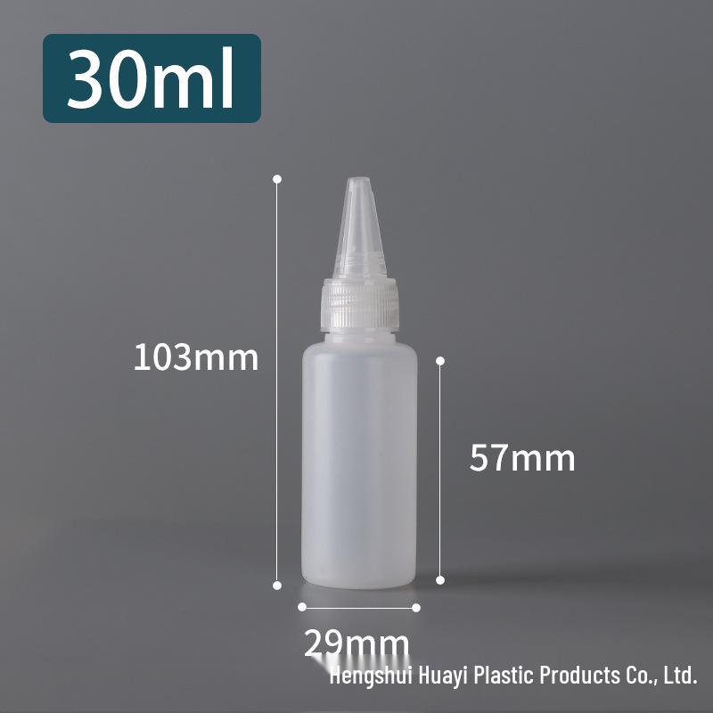 PE Dropper Bottle with Pointed Mouth for Glue and Pigment Dispensing